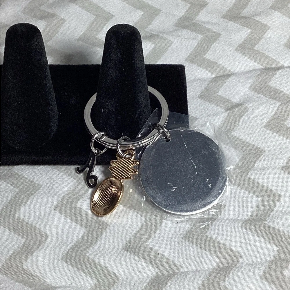 Pineapple Letter A Keychain